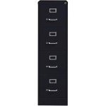 4-Drawer Black Letter File Cabinet