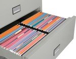 Light Gray 3-Drawer Fireproof File Cabinet