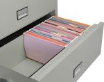 Light Gray 3-Drawer Fireproof File Cabinet