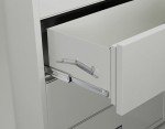 Light Gray 3-Drawer Fireproof File Cabinet