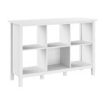 Bush Furniture Broadview 6 Cube Storage Bookcase in Pure White