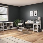 Bush Furniture Broadview 6 Cube Storage Bookcase in Pure White