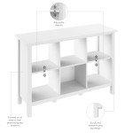 Bush Furniture Broadview 6 Cube Storage Bookcase in Pure White