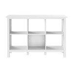 Bush Furniture Broadview 6 Cube Storage Bookcase in Pure White