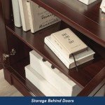 Sauder Palladia Library Bookcase with Doors