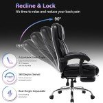 YINGTOO High Back Reclining Massage Office Chair