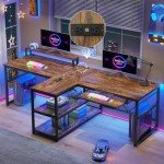 SEDETA 94.5" Dual Home Office Desk with Storage