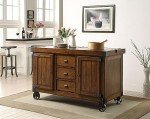 ACME Furniture Kabili Kitchen Cart, Antique Tobacco