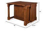 Aspen Rustic Cherry Kitchen Island by Home Styles