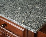 Crosley Furniture Lafayette Full Size Kitchen Island with Solid Gray Granite Top, White