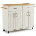 Dolly Madison White Kitchen Cart by Home Styles