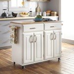 Dolly Madison White Kitchen Cart by Home Styles