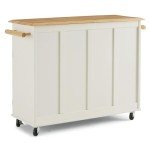 Dolly Madison White Kitchen Cart by Home Styles