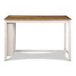 Amy Farmhouse Kitchen Counter Island Table with Storage