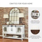 Signature Design by Ashley Valebeck Farmhouse -Dining Room Server or Buffet, White & Brown