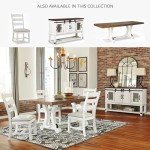 Signature Design by Ashley Valebeck Farmhouse -Dining Room Server or Buffet, White & Brown