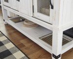 Signature Design by Ashley Valebeck Farmhouse -Dining Room Server or Buffet, White & Brown
