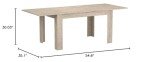 Mobili Fiver, Easy, Extendable Dining Table, Oak, Made in Italy