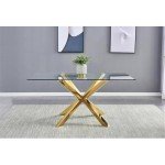 Best Quality Furniture Dining Table Only Gold