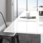 Modway Lippa 60" Mid-Century Modern Dining Table with Rectangle Top and Pedestal Base in White