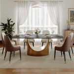 POVISON Modern Dining Table, 71 Inch Black Dining Room Table for 6, Sintered Stone Table Top, Rectangular Pedestal Dining Table with Gold Carbon Steel Base for Kitchen & Dining