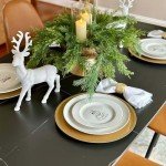 POVISON Modern Dining Table, 71 Inch Black Dining Room Table for 6, Sintered Stone Table Top, Rectangular Pedestal Dining Table with Gold Carbon Steel Base for Kitchen & Dining