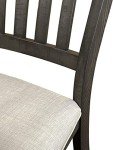 Sunset Trading Gray Trestle 8 Piece Dining Set | 96" Rectangular Extendable Table | 8 Upholstered Side Chairs | Distressed Wood | Seats 8, | 3 Size Expandable