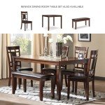 Stylish 5-Piece Brown Counter Height Dining Set