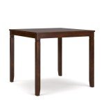 Stylish 5-Piece Brown Counter Height Dining Set