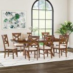 Powell 9 Piece Wooden dining set