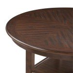New Classic Furniture Amy 5-Piece Counter Dining Table Set, Brown Cherry