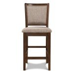 New Classic Furniture Amy 5-Piece Counter Dining Table Set, Brown Cherry