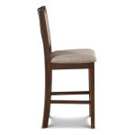 New Classic Furniture Amy 5-Piece Counter Dining Table Set, Brown Cherry