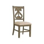 Picket House Furnishings Stanford Round 7PC Dining Set-Table & Six Chairs