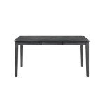 New Classic Furniture Gia 5-Piece Dining Set with 1 Table and 4 Chairs, 48-Inch, Gray