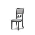 Gia 5-Piece Round Dining Set in Gray