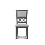 Gia 5-Piece Round Dining Set in Gray