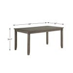 Homelegance 6-Piece Pack Dinette Set, Gray