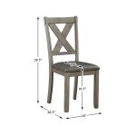 Homelegance 6-Piece Pack Dinette Set, Gray