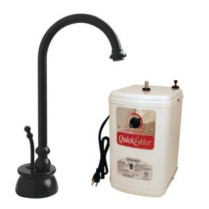 Westbrass D261H-12 10" Calorah 1-Handle Water Dispenser Faucet with Instant Hot Tank, 10-3/8", Oil Rubbed Bronze