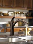 Moen Camerist Oil-Rubbed Bronze One-Handle, Single Hole Kitchen Faucet with Pullout Spout, Bathroom Sink has Deck Plate for Three-Hole Countertop, Drain Trim Included, 7545ORB