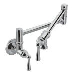 Moen S664 Traditional Wall Mount Swing Arm Folding Pot Filler Kitchen Faucet, Chrome