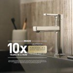 Moen Camerist Oil-Rubbed Bronze One-Handle, Single Hole Kitchen Faucet with Pullout Spout, Bathroom Sink has Deck Plate for Three-Hole Countertop, Drain Trim Included, 7545ORB