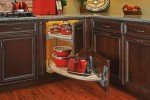 Rev-A-Shelf Contemporary Curve Pull Out Organizer for a Blind Corner Cabinet, Natural Maple