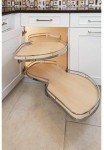Lemans II Set 2-Shelf Lazy Susan with Soft-Close for Blind Base Corner Cabinets (574 sq. Model 40, Tray Size: 12", Swings Right)