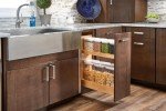 Rev-A-Shelf 448OXO-BCSC-8C 8 Inch Base Pullout Kitchen Cabinet Organizer with 7 Multi Sized OXO Storage Containers, Natural Maple Wood