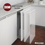 Rev-A-Shelf 448OXO-BCSC-8C 8 Inch Base Pullout Kitchen Cabinet Organizer with 7 Multi Sized OXO Storage Containers, Natural Maple Wood