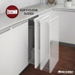 Rev-A-Shelf 5PSP3-18SC-CR 18 Inch 3 Tier Wire Chrome Soft Close Blind Corner 6 Shelf Slide Out Kitchen Cabinet Organizer, Silver