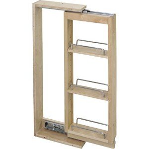 Hardware Resources WFPO330 Wall Cabinet Filler Pullout, Hard Maple