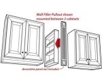 Hardware Resources WFPO330 Wall Cabinet Filler Pullout, Hard Maple